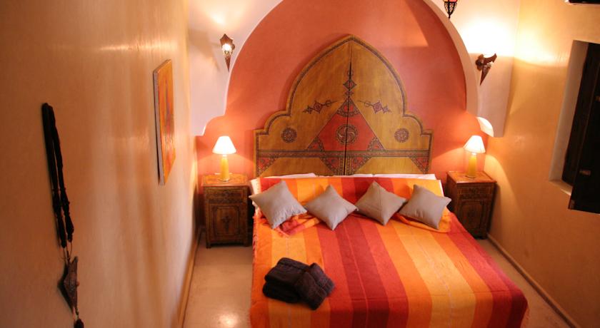 Tweepersoonskamer van Riad L'Oiseau du Paradis in Marrakech