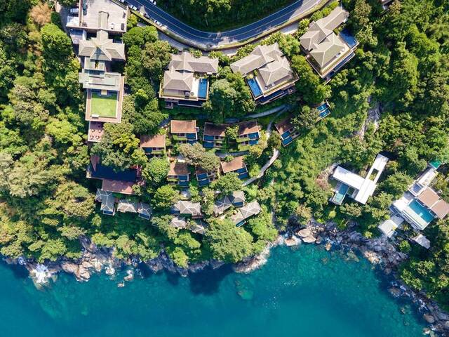 Uitzicht op zee bij Paresa Resort Phuket