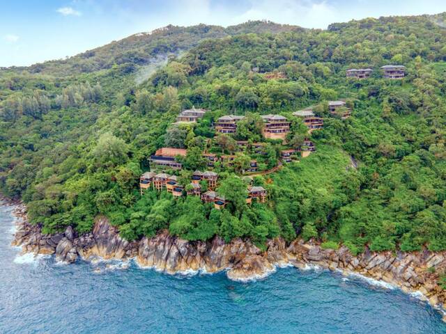 Uitzicht op zee bij Paresa Resort Phuket