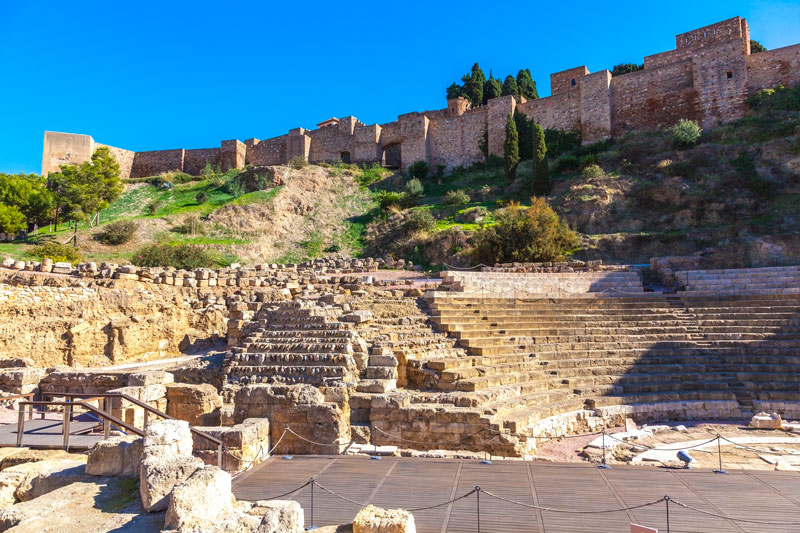 Malaga - Gibralfar en Teatro Romano