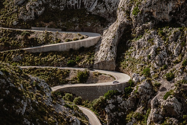 Sa Calobra bergpas met haarspeldbochten
