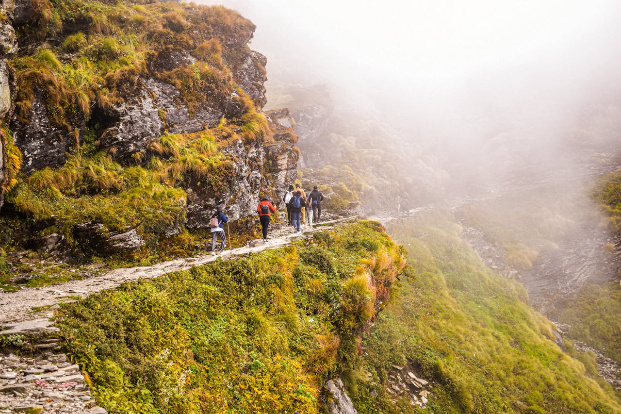 Trek het binnenland in