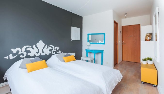 Tweepersoonskamer van hotel Fosshotel Lind