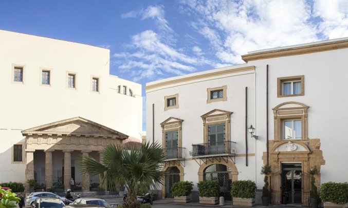 Gebouw van Hotel Palazzo Brunaccini op Sicilië