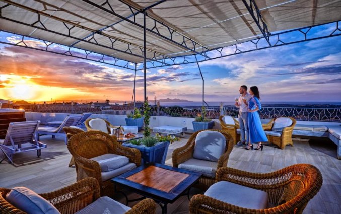 Dakterras bij hotel Dolce Vita