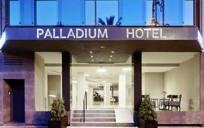 Entree van Hotel Palladium op Mallorca