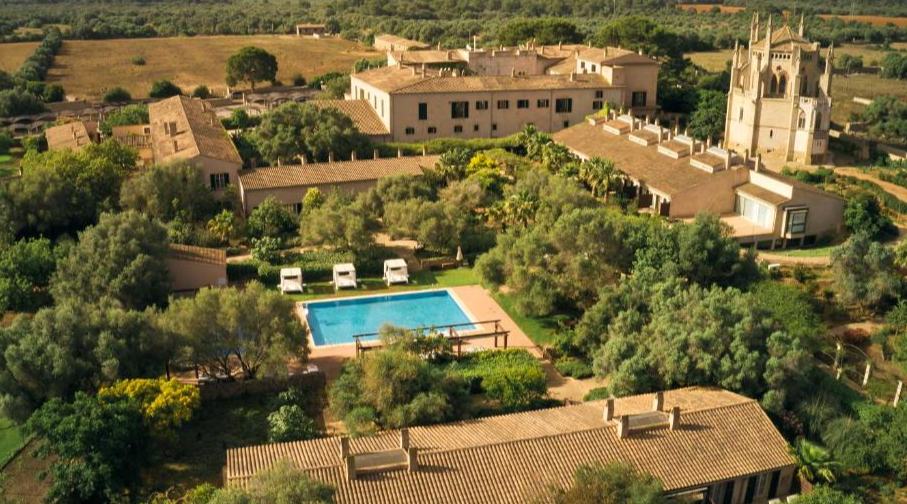 Luchtfoto van Zoëtry Mallorca Wellness en Spa op Mallorca