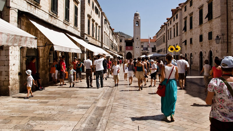 Dubrovnik - Winkelstraat Stradun