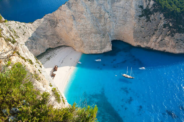 Navagio-uitzicht