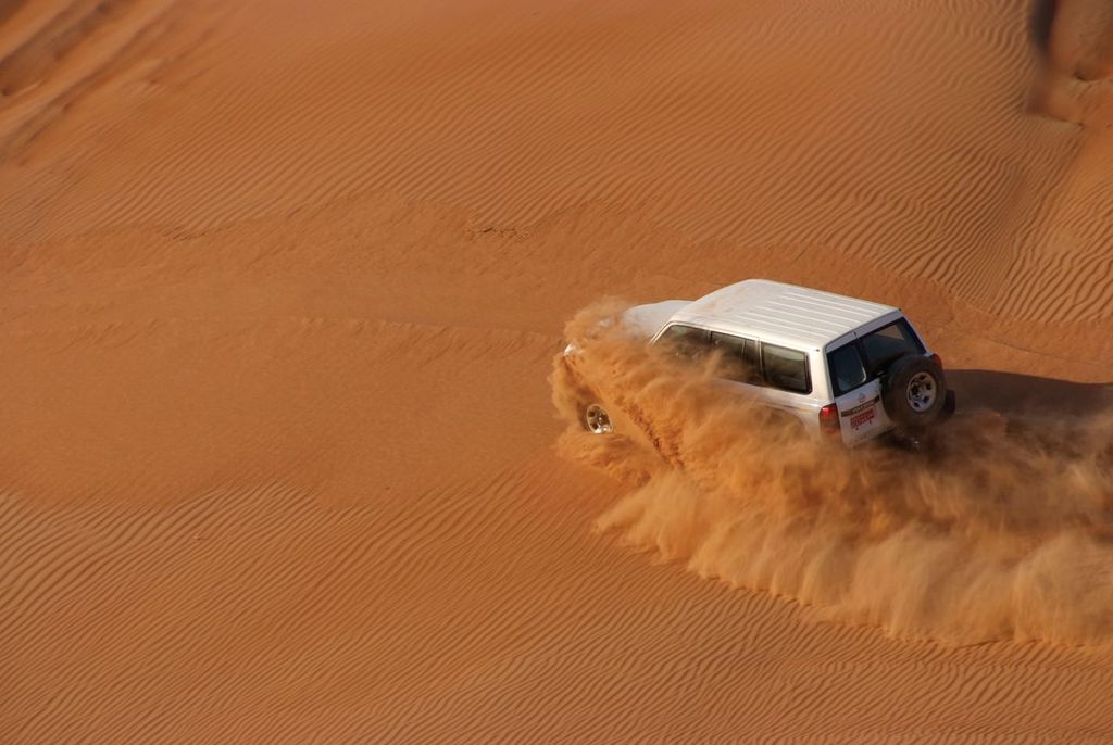 Golvende duinen in Wahiba Sands