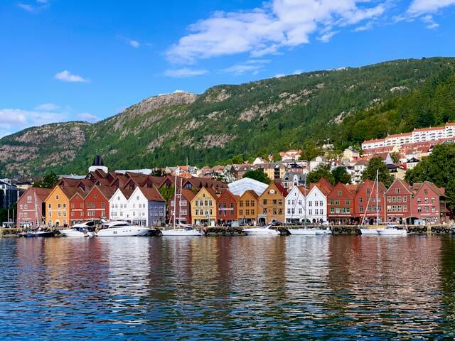 Bryggen-pakhuizen in Bergen