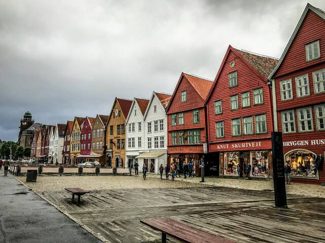 Fløibanen en uitzicht over Bergen