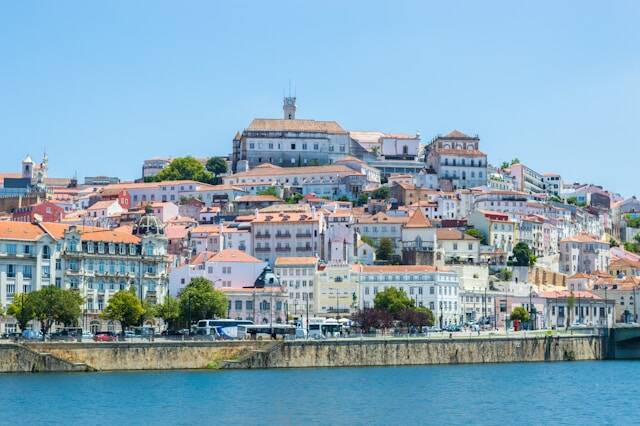 Coimbra – uitzicht over de Mondego-rivier