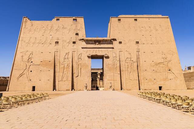 De tempel van Horus in Edfu