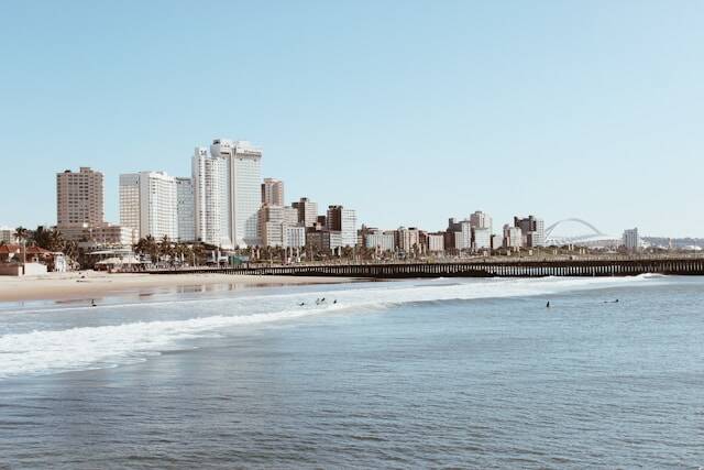 Aankomst in Durban (start huurauto)