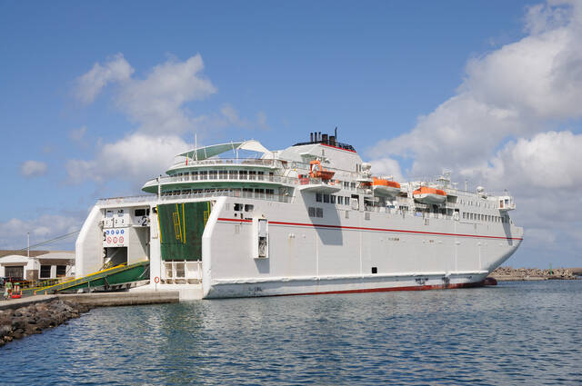 Aankomst met de ferry op Fuerteventura