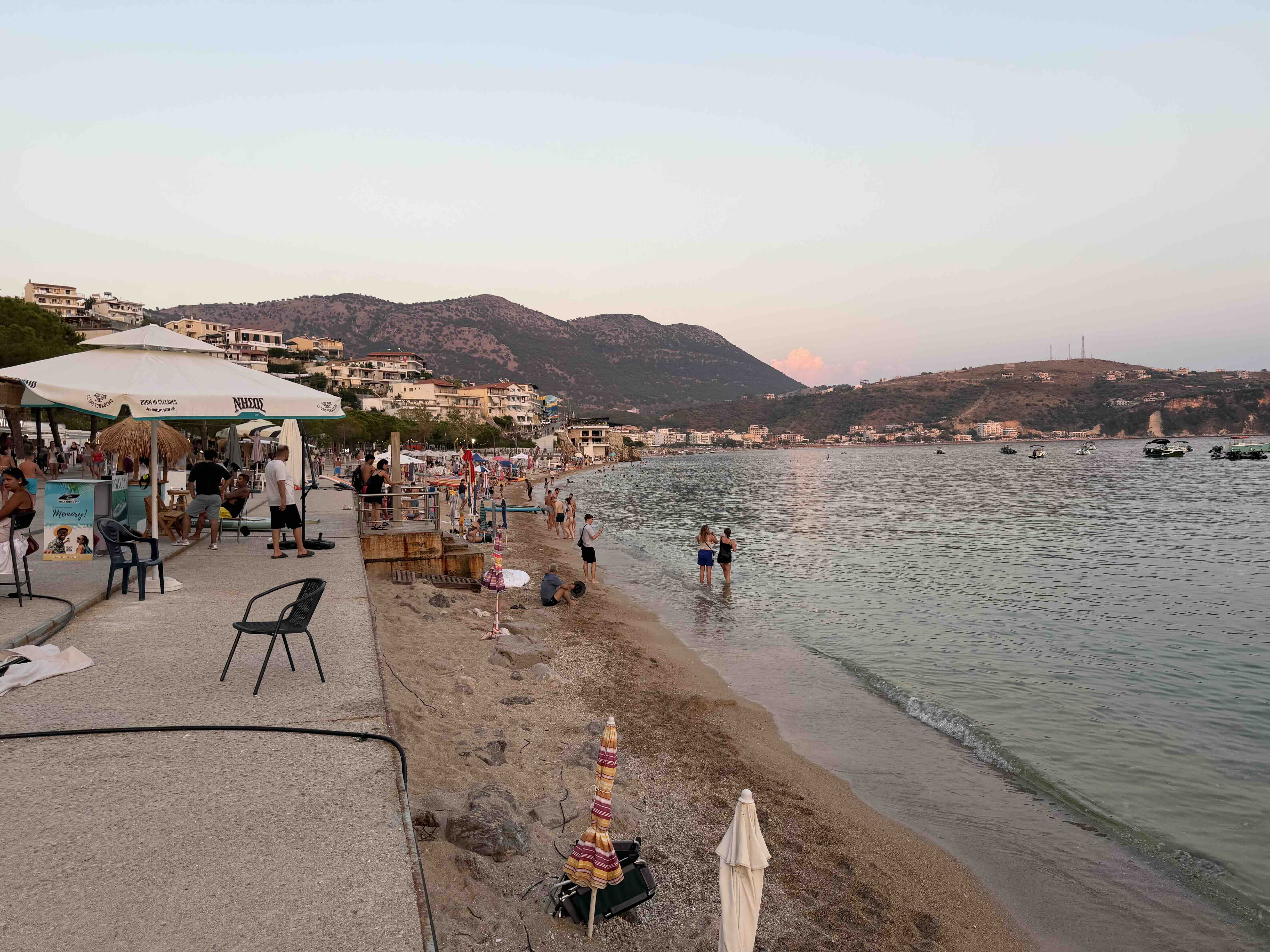 Strand bij Himar&euml; in de avond