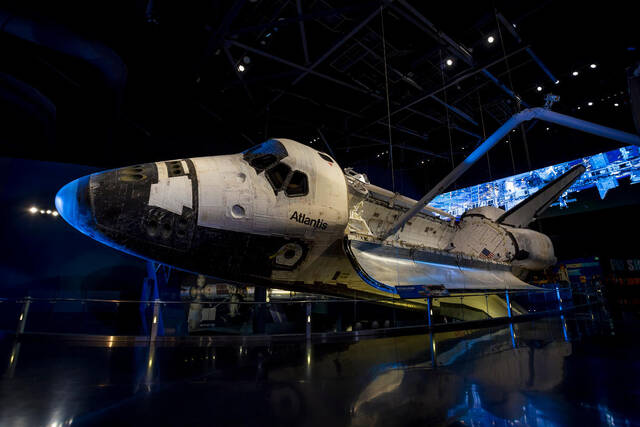 Spaceshuttle Atlantis in het Kennedy Space Center