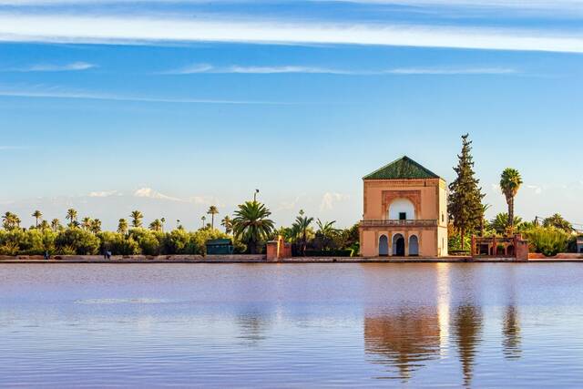 De Menara-tuinen bij Marrakech