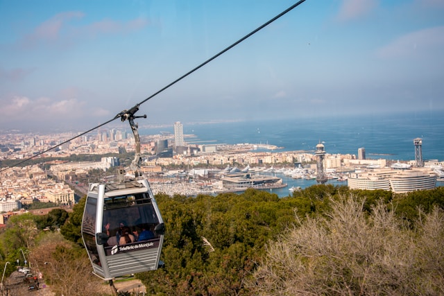 Uitzicht vanaf Montju&iuml;c Barcelona