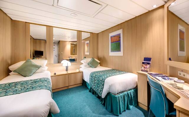 Comfortabele hut aan boord