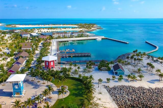 Strand op Ocean Cay, Bahama's