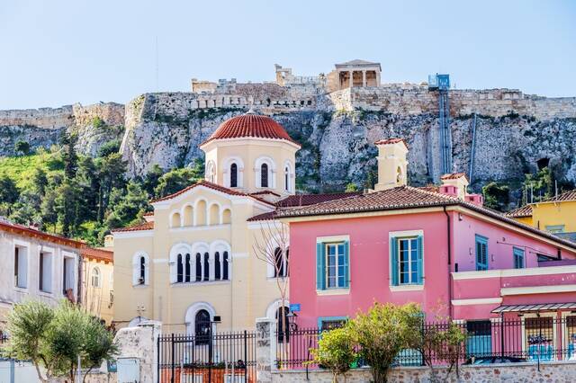 De Plaka-wijk in Athene
