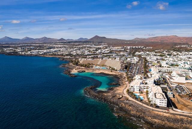 Playa Blanca aan de zuidkust van Lanzarote