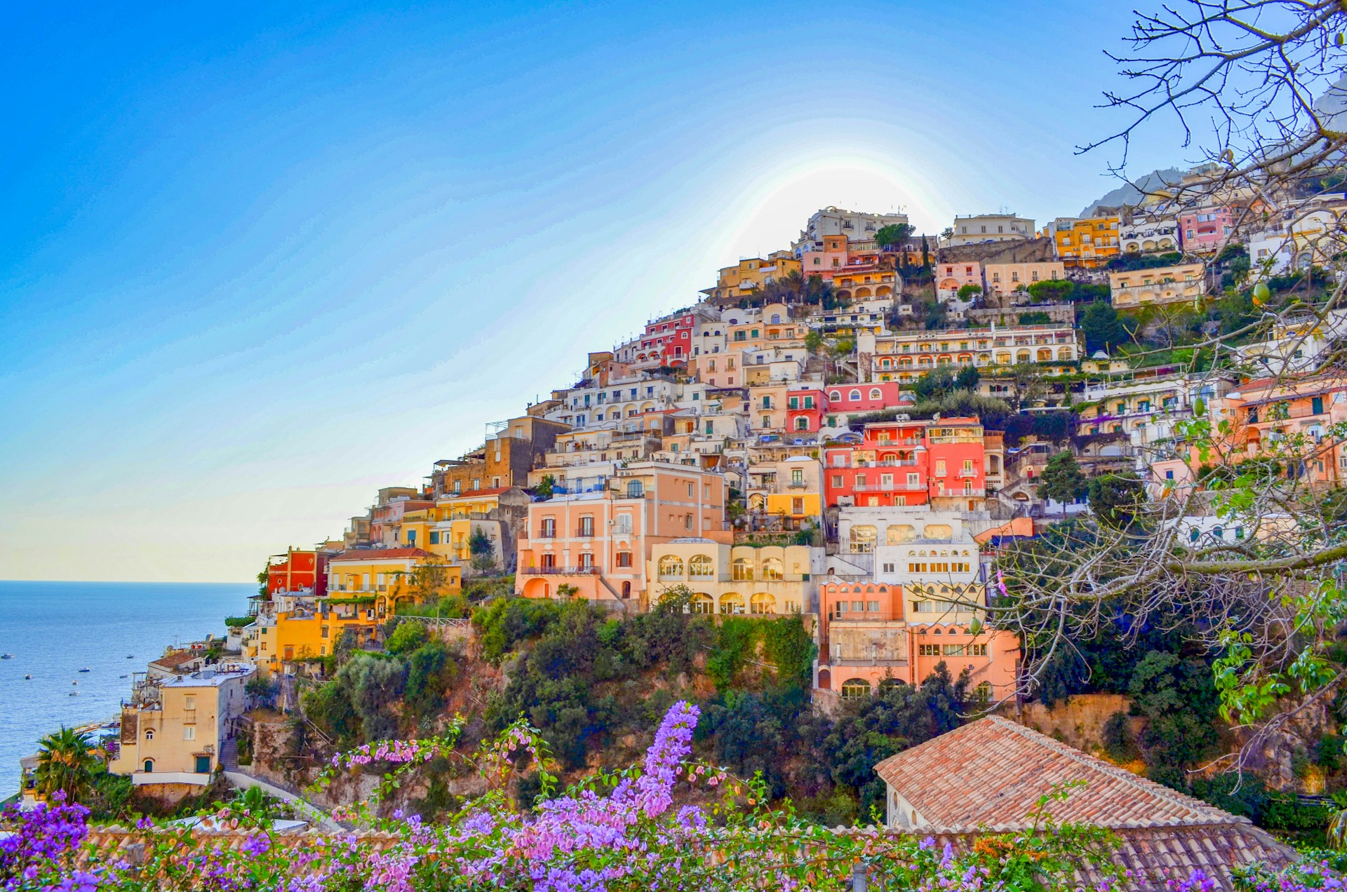 Positano kleurige huisjes Amalfikust