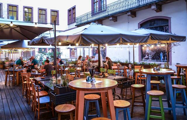 Terras in Praag