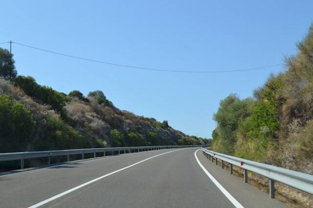 Weg door Sardinië