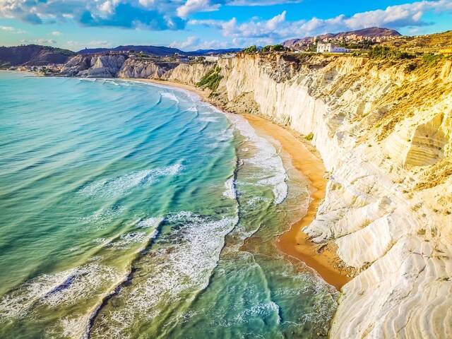 Scala dei Turchi aan de zuidkust van Sicilië