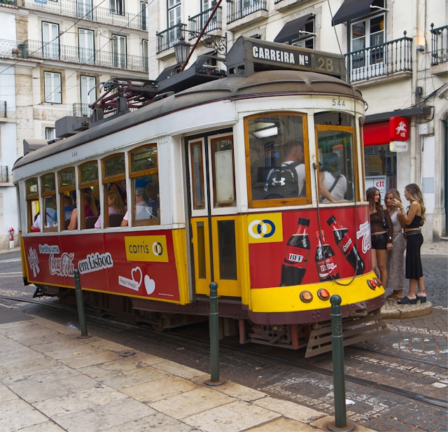 Iconische tram 28 Lissabon
