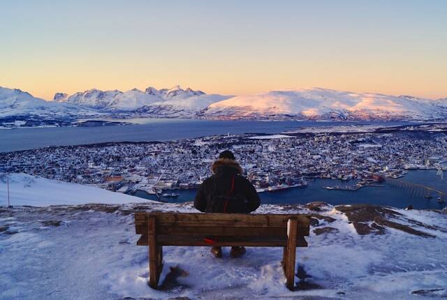 Uitzicht over Tromsø