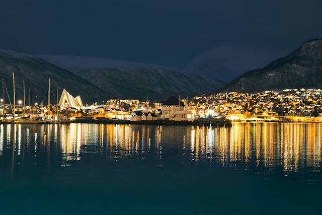 Kleurrijke straten in Tromsø