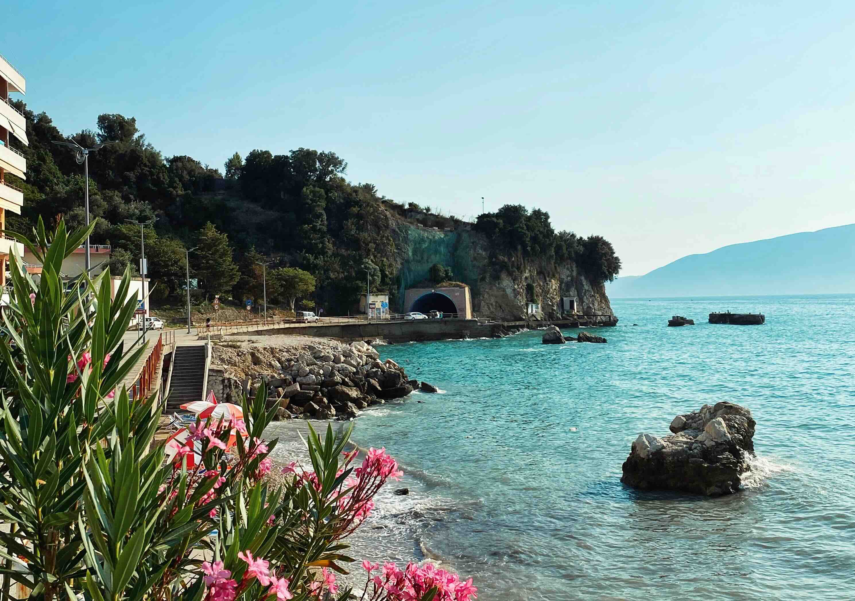 Uitzicht over de baai