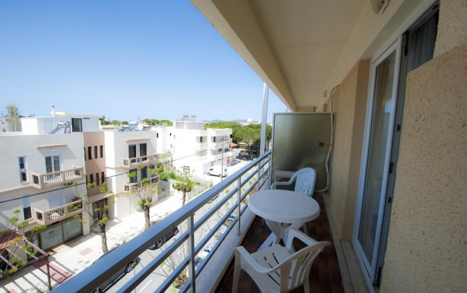Het uitzicht vanaf een balkon van Hotel Koala Kos