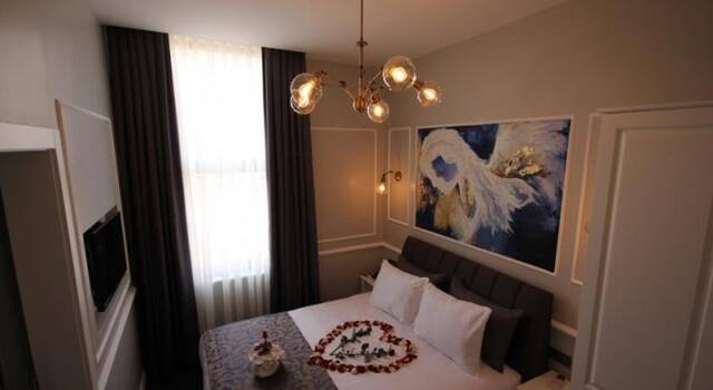 Tweepersoonskamer van Hotel Naumpasa Konagi in Istanbul
