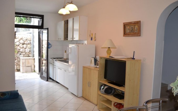 Keuken van een appartement van Appartementen Lia in Dubrovnik