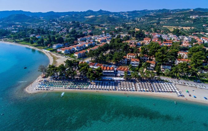 Bovenaanzicht van Appartementen van Flegra Beach Boutique op Chalkidiki
