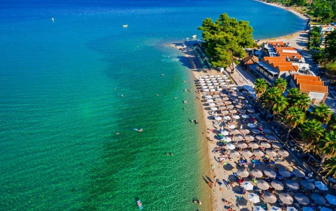 Bovenaanzicht van Appartementen van Flegra Beach Boutique op Chalkidiki