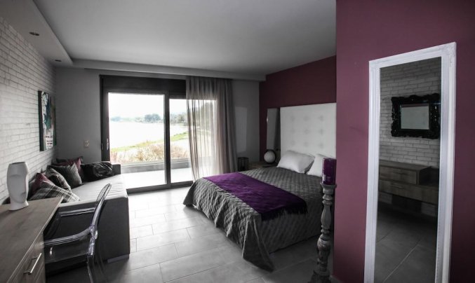 Tweepersoonskamer van Appartementen van Flegra Beach Boutique op Chalkidiki