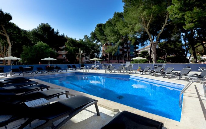 Buitenzwembad met tuin van Hotel Torre Azul op Mallorca