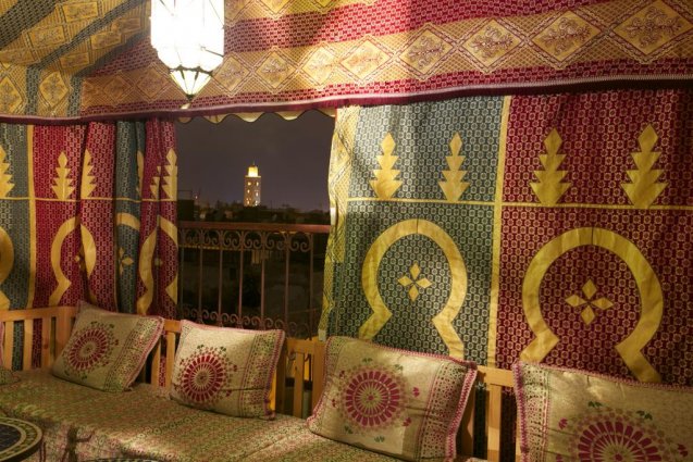 Lounge van Riad Africa in Marrakech