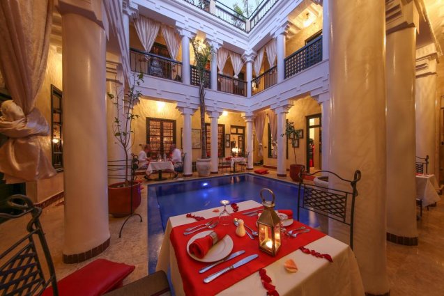 Restaurant van Riad Africa in Marrakech