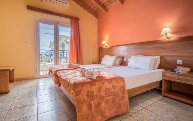 Slaapkamer van Hotel Zante Atlantis in Zakynthos