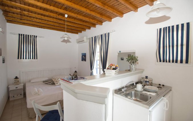 Tweepersoonskamer in Gryparis Club in Mykonos