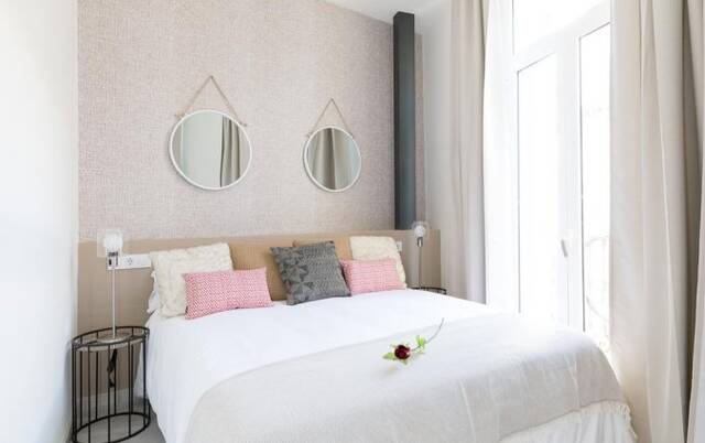 Slaapkamer van appartementen Soho Boutique Museo in Malaga