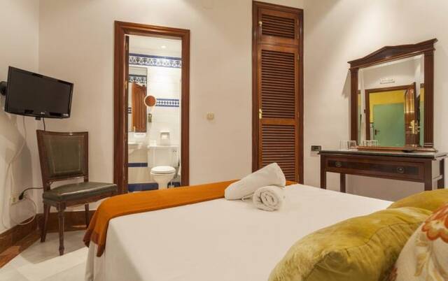 Tweepersoonskamer van Hotel Baco in Sevilla