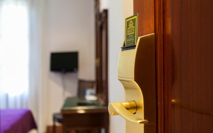 Tweepersoonskamer van Hotel Baco in Sevilla